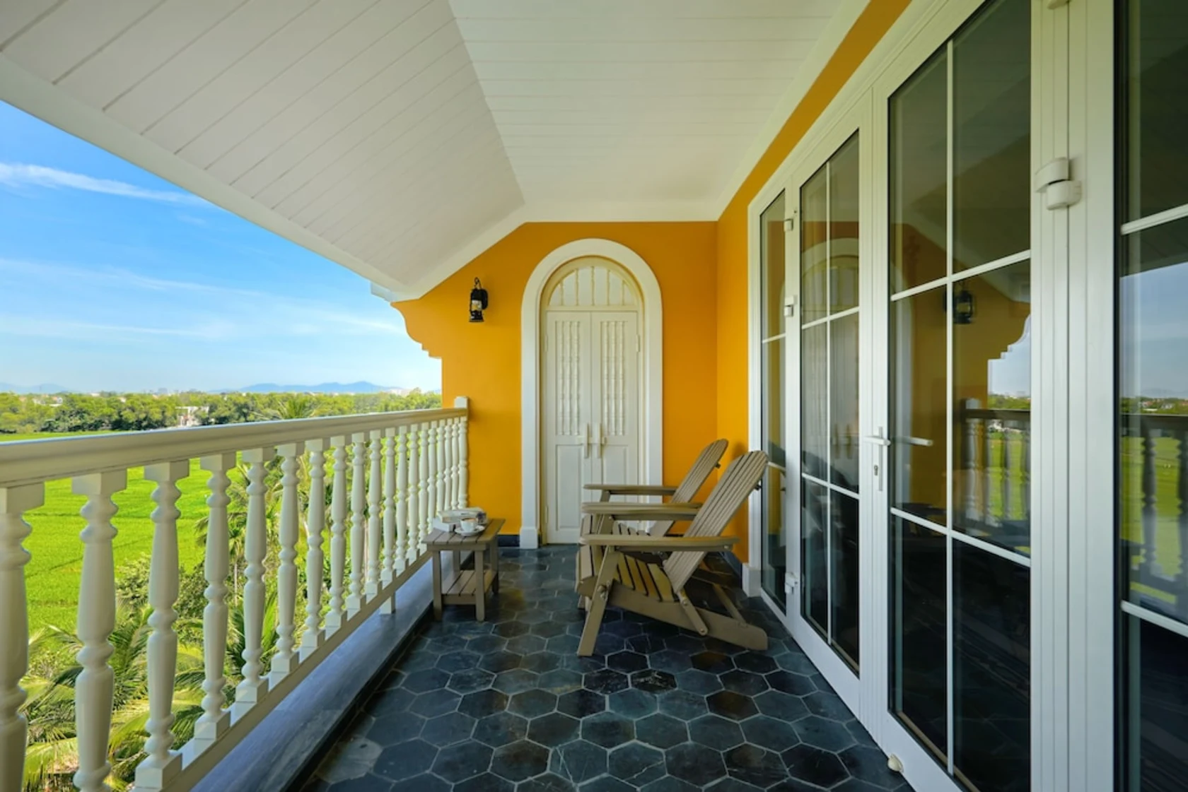Temple Bar lounge seating inside La Siesta Hội An