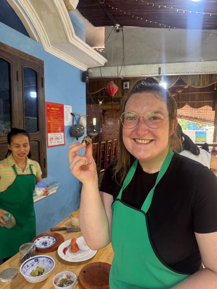Da Nang guests traveling through the coconut forest